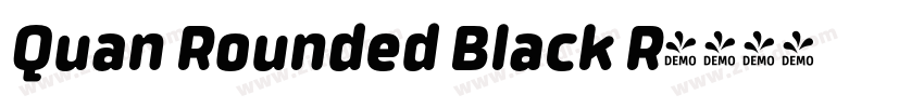 Quan Rounded Black R字体转换